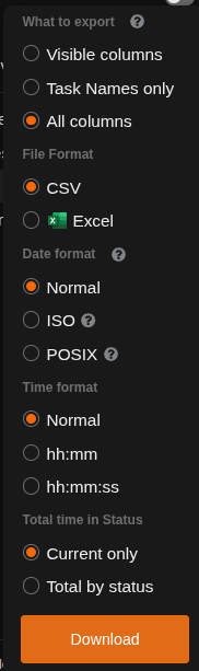 ClickUp export step 2